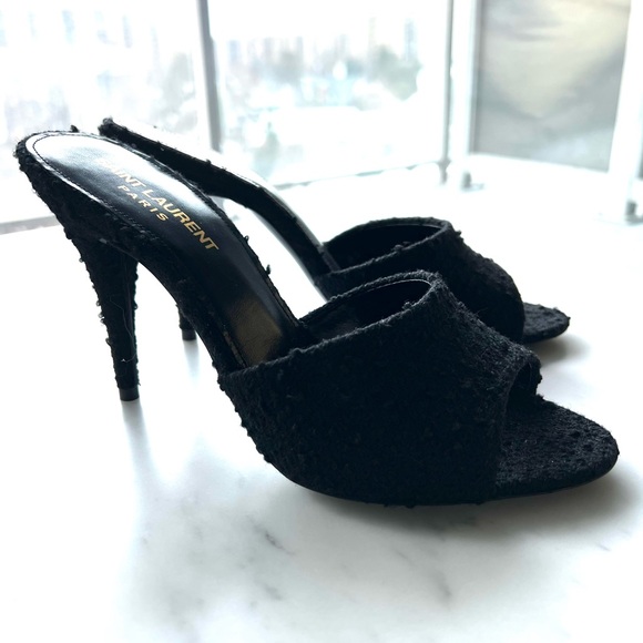 Saint Laurent Boucle Tweed LA 16 Sandals - Picture 5 of 9